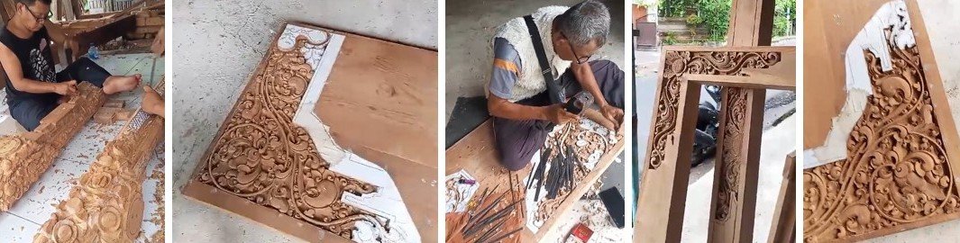 Barong temple woodwork